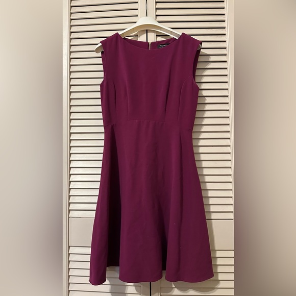 Size 4 Tahari Purple Dress - Picture 5 of 6